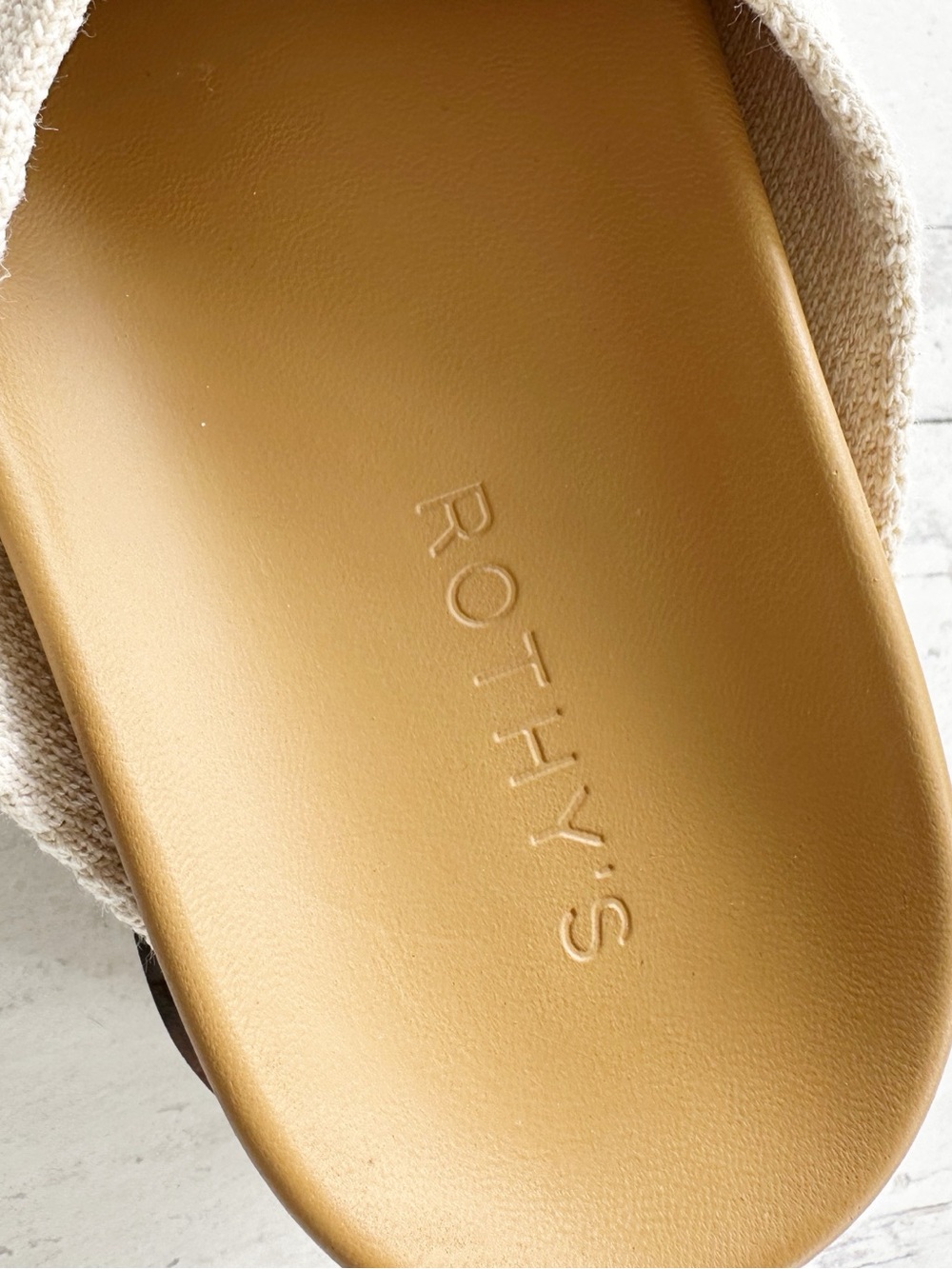 Rothy's Cream Cross-Strap Slide Sandals - Picture 6 of 9